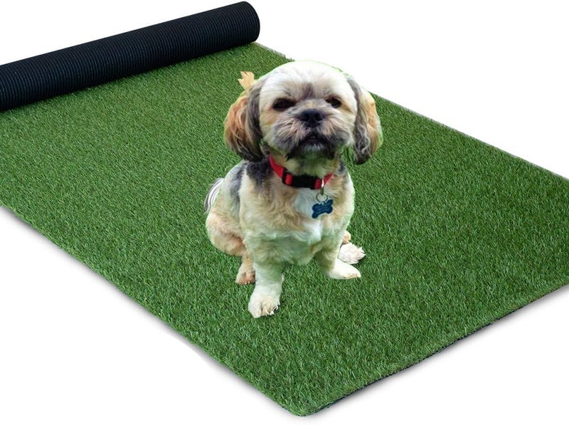 Backontro Store Artificial Grass Turf Lawn Outdoor for Garden Balcony Landscape,Astroturf Rug with Drainage Holes,Realistic and Thick Fake Faux Grass Mat,Synthetic Grass Rug Carpet for Patio,Backyard,3ftx5ft - Image 1
